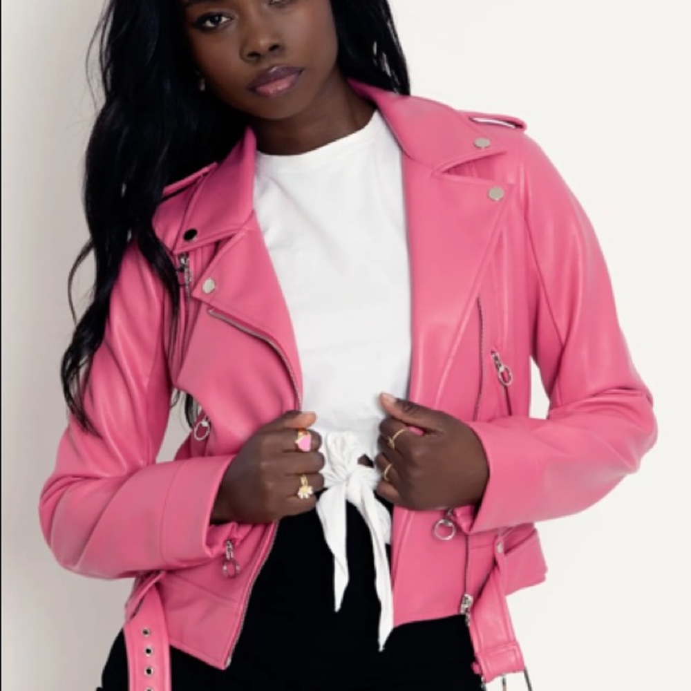 Barbie (AU14) Blackmilk Barbie Pink Moto Jacket